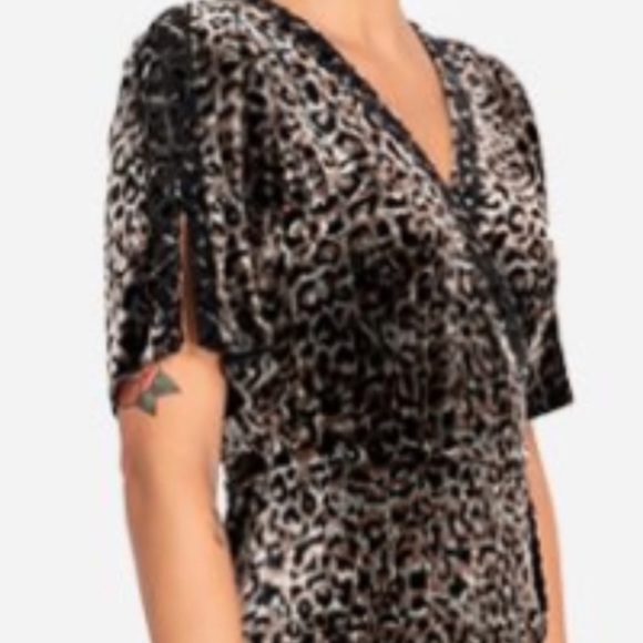 Johnny Was Leopard Velvet Midi Dress XL - Picture 7 of 15